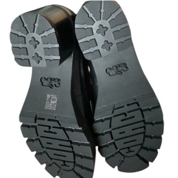 Coach Cora Loafer Pump Black Leather Chunky Heel Round Toe Slip On Size 7 / 37.5 - Picture 3 of 5